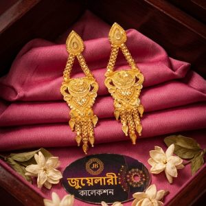 Exquisite Traditional Gold Plated Jhumka Ear Ring