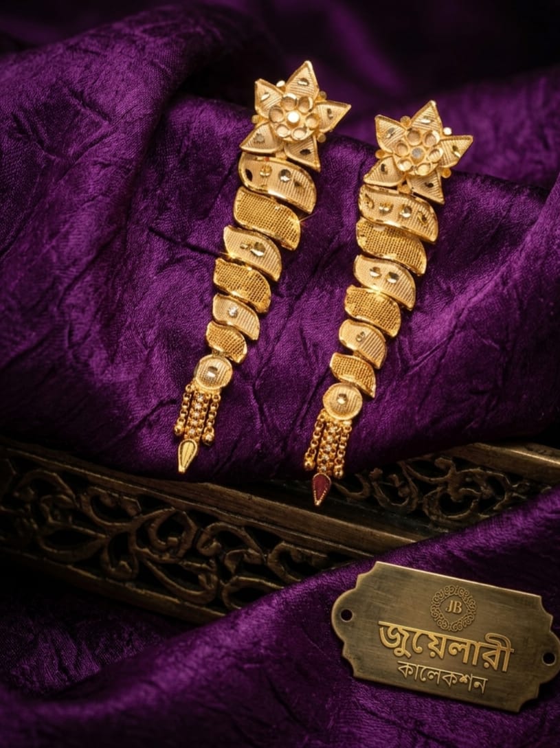 Exquisite Heritage Gold Plated Jhumka Ear Ring