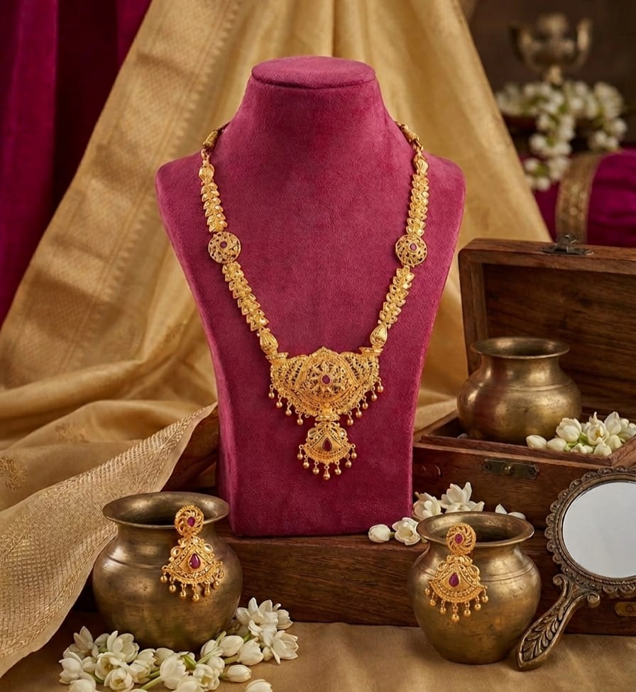Traditional Floral Festive Hasli Choker