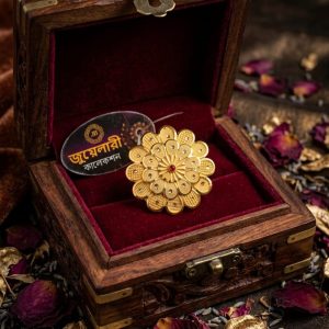 Ornate Peacock Inspired Traditional Ring